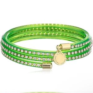 Marc By Marc Jacobs Slinky Zirconia Bracelet - Toucan Green Model M5131109 NWT